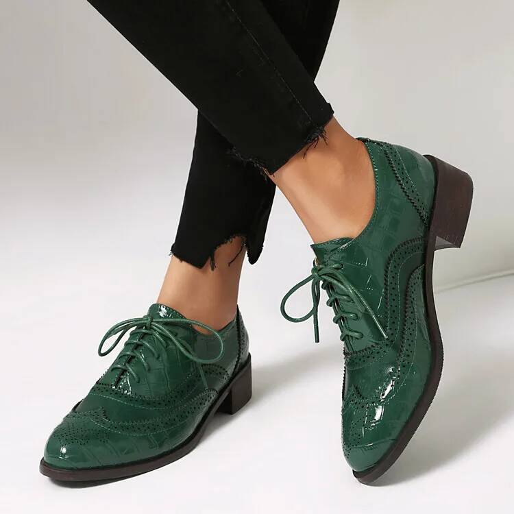 Oxford Lace Up Women - Женские туфли на низком каблуке с