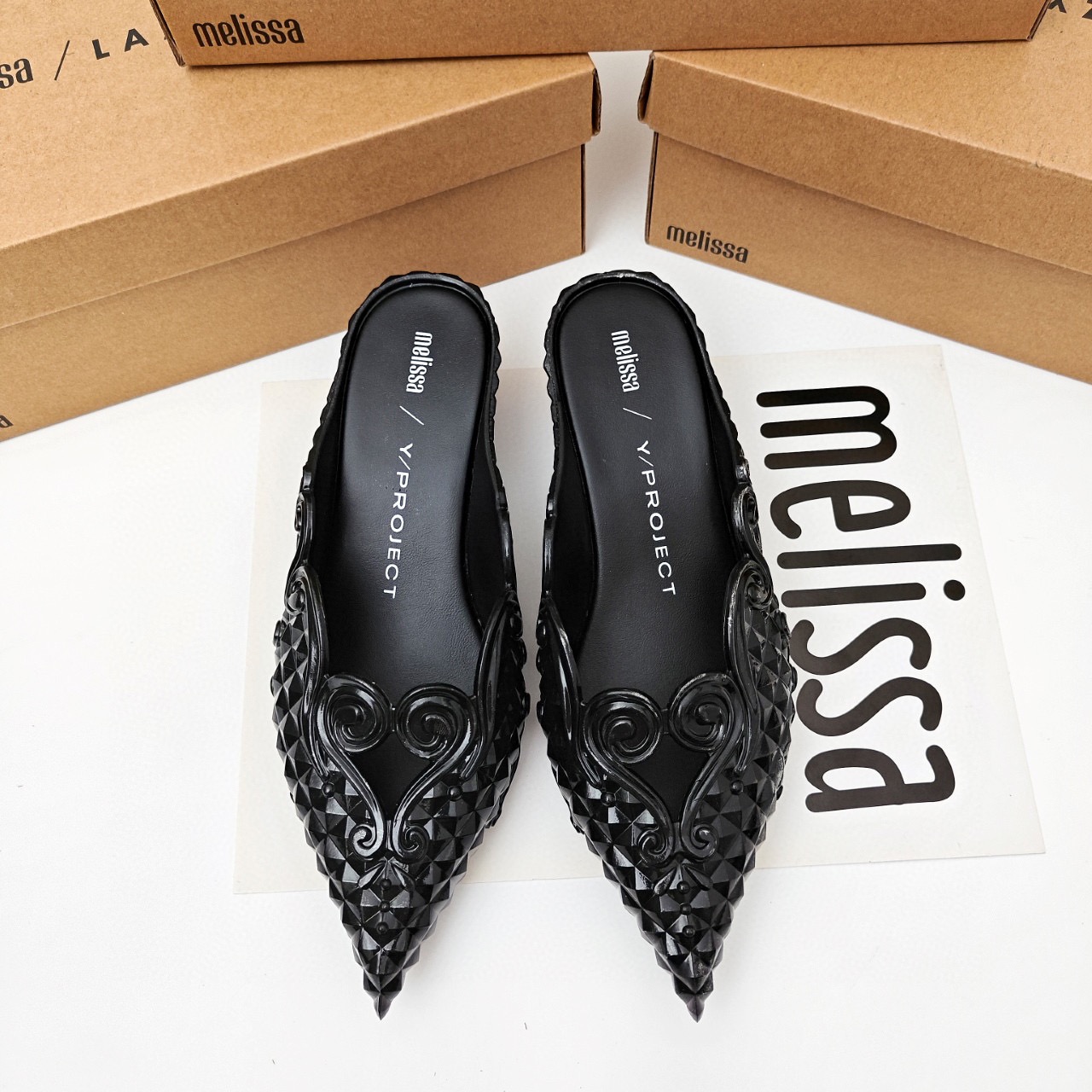 Court Heel Pointed - Мини Melissa Court Офисные туфли на