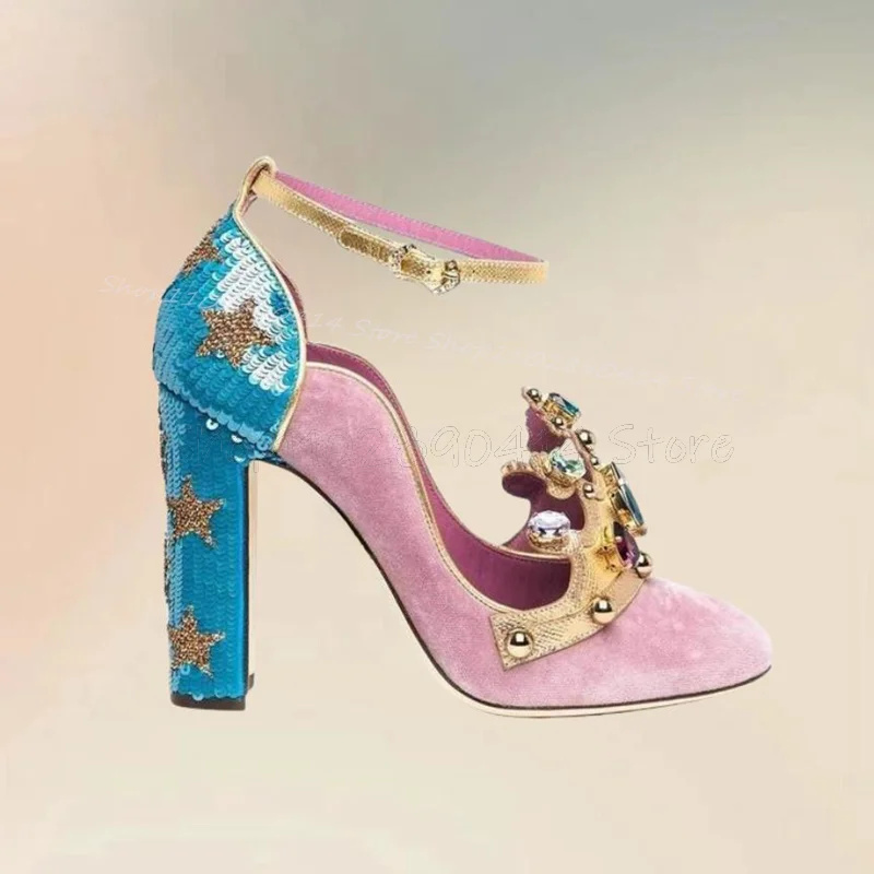 Court Heel Pointed - Туфли-лодочки с острым носком и кристаллами
