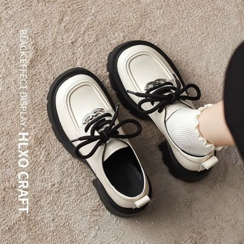 Женские белые оксфорды на плат – обзор и цена Oxford Lace Up Women