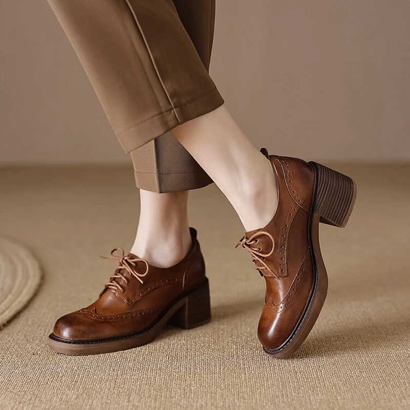 НОВЫЕ весенние женские лоферы  – обзор и цена Oxford Lace Up Women