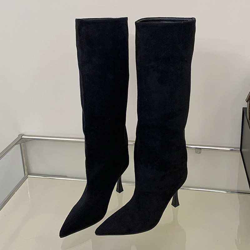 Зимние винтажные сапоги Eilyke – обзор и цена Knee High Boots Women
