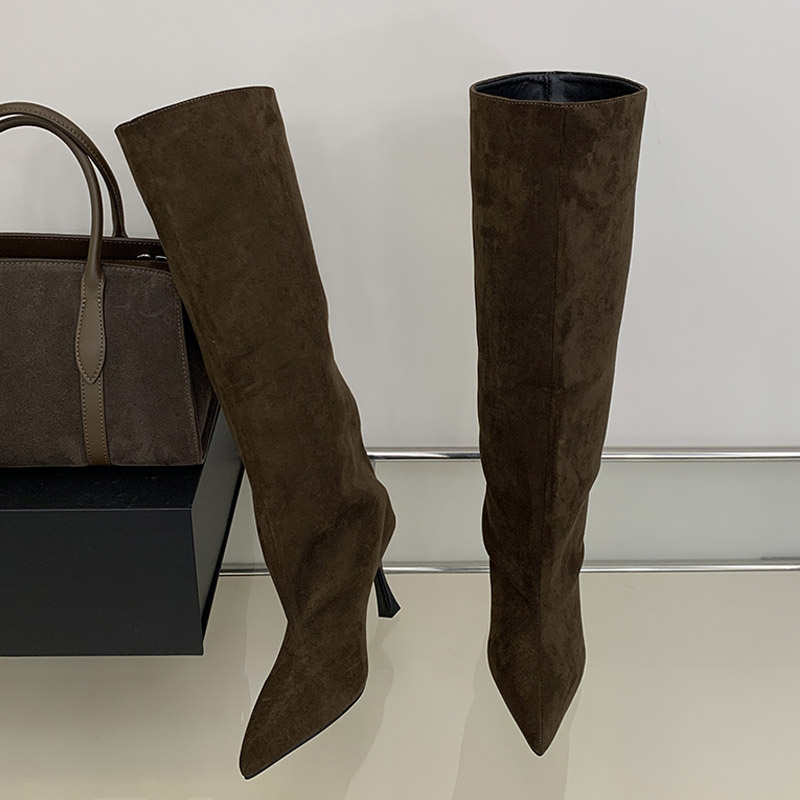 Зимние винтажные сапоги Eilyke – обзор и цена Knee High Boots Women